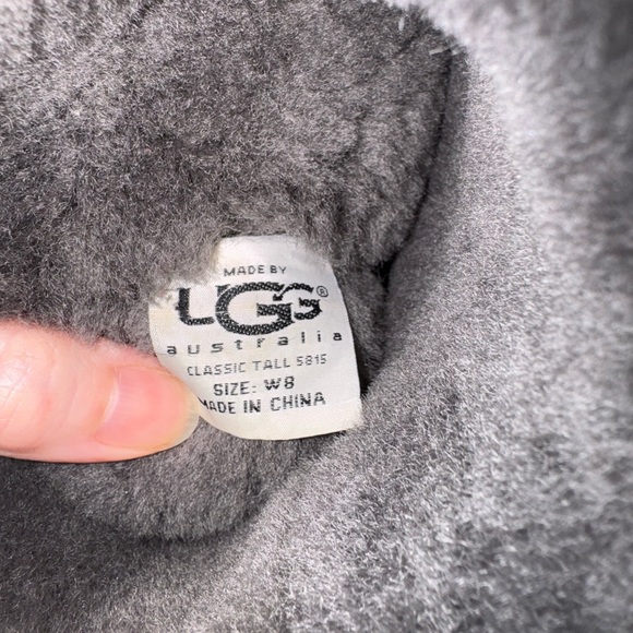 UGG Grey Classic Tall Shearling Boot